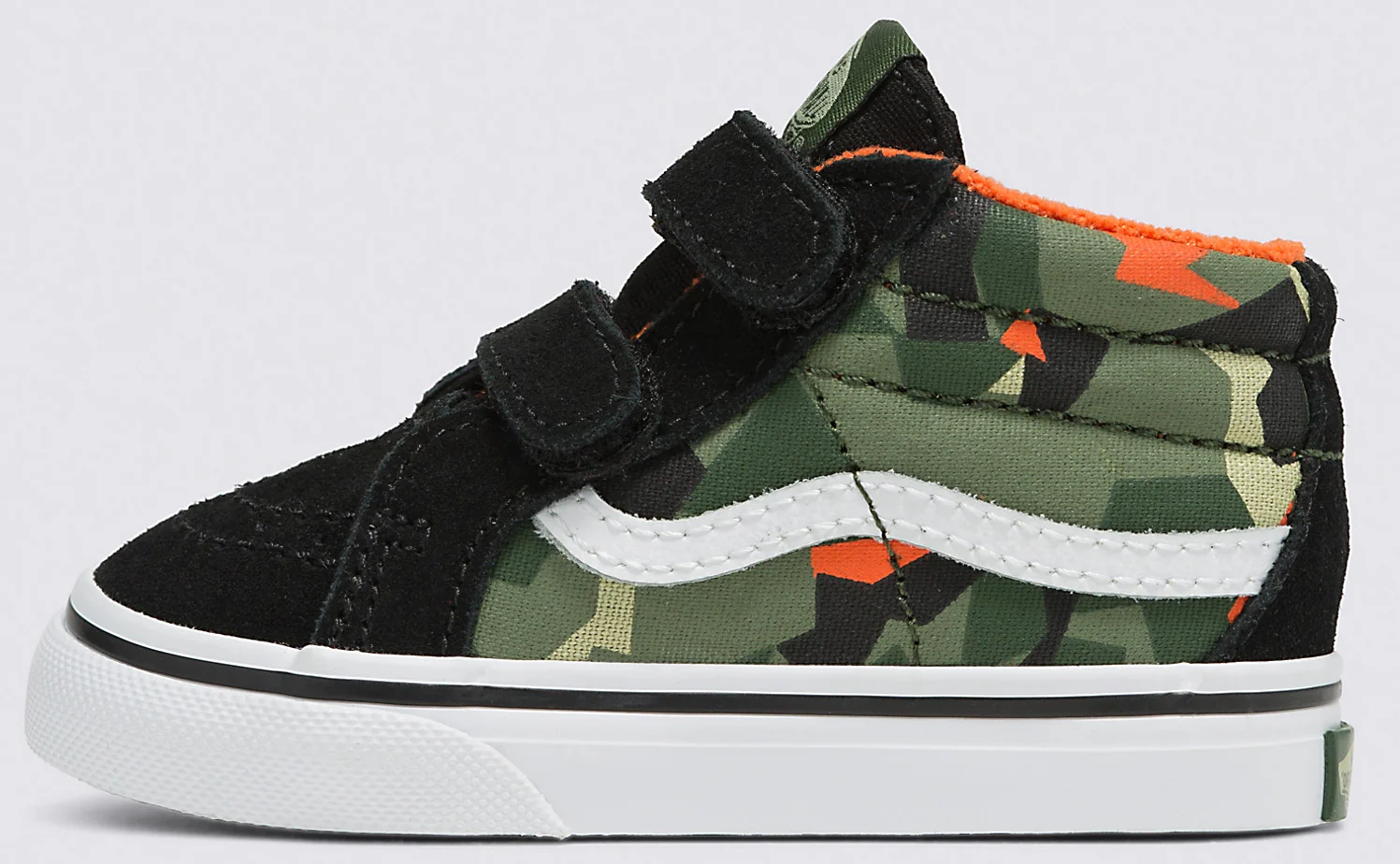 Vans - Toddler Sk8-Mid V Reissue Shoes | Black (Geo Camo)