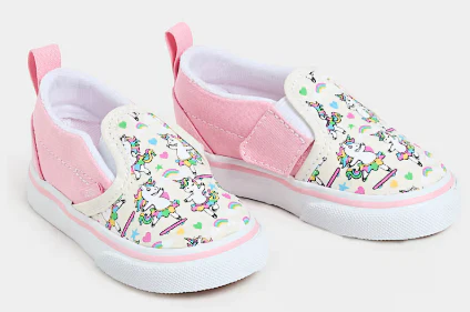 Vans - Toddler Slip-On V Shoes | Ballet Pink (Skaticorn) - Image 2