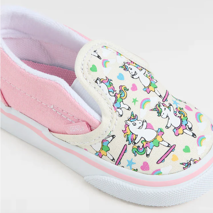 Vans - Toddler Slip-On V Shoes | Ballet Pink (Skaticorn) - Image 4