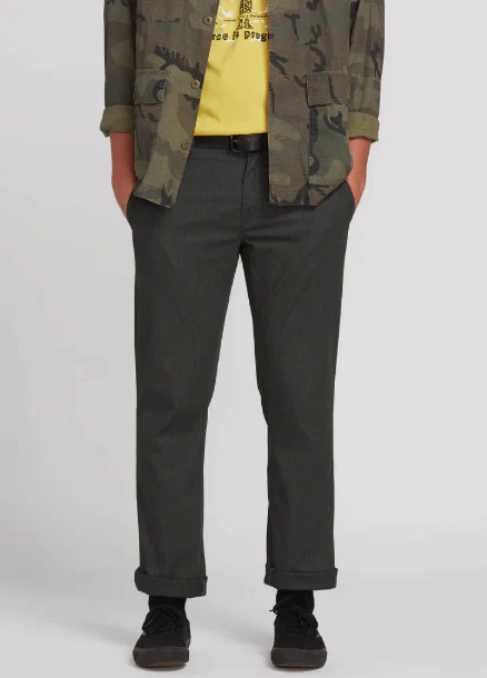 Volcom - Frickin Modern Stretch Chino Pants | Charcoal Heather - Image 3