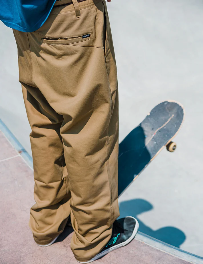 Volcom - Frickin Skate Stretch Chino Pants | Dark Khaki - Image 2