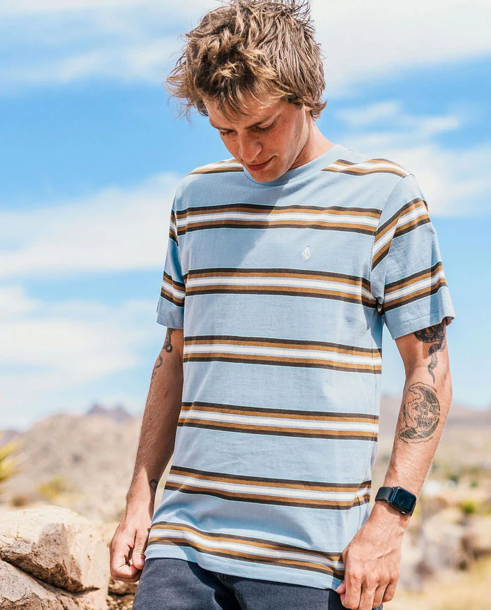 Volcom - Halfax Crew Tee | Ashley Blue - Image 2