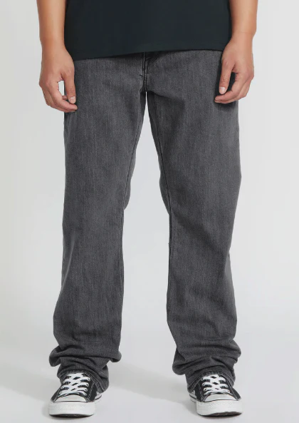 Volcom - Kinkade Regular Fit Jeans | Neutral Grey - Image 3