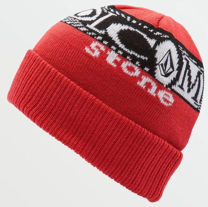 Volcom - Lib Stone Legacy Beanie | Ribbon Red - Image 2